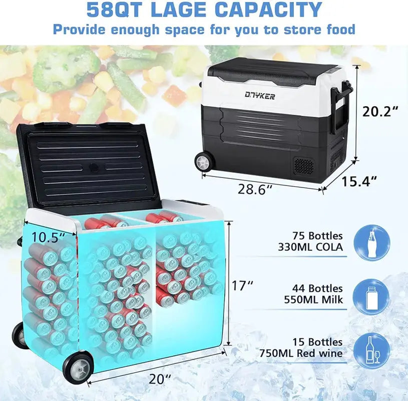 EROMMY 58 Cubic Feet Convertible Mini Fridge with Freezer | Fridge.com