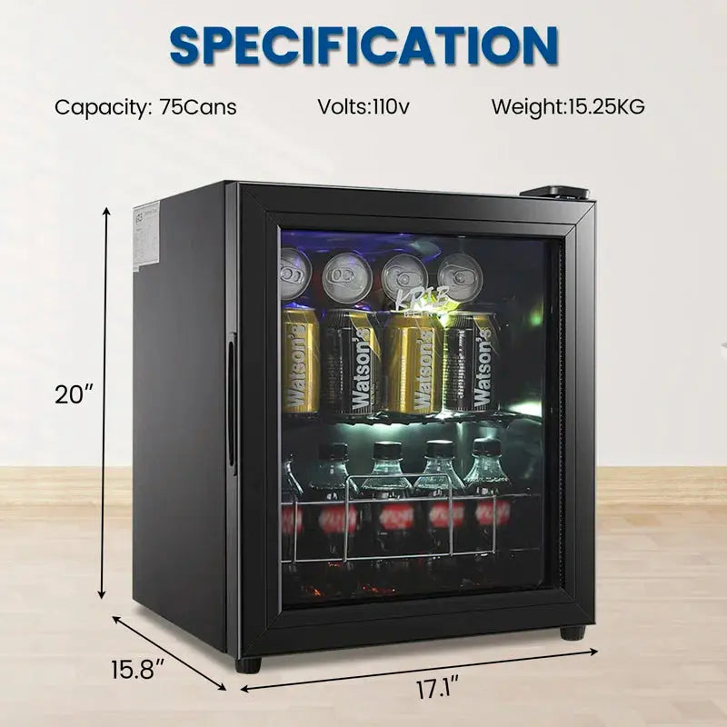 Edendirect 80 Cans (12 Oz.) Freestanding Beverage Refrigerator with Wine Storage | Fridge.com