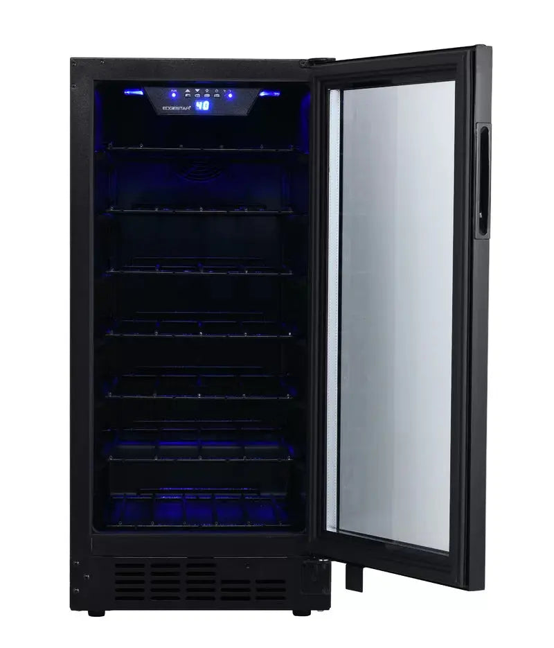 Edgestar 15'' 30 Bottle Single Zone Built-In Wine Refrigerator | Fridge.com