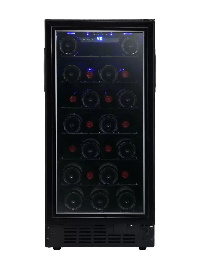 Edgestar 15'' 30 Bottle Single Zone Built-In Wine Refrigerator | Fridge.com