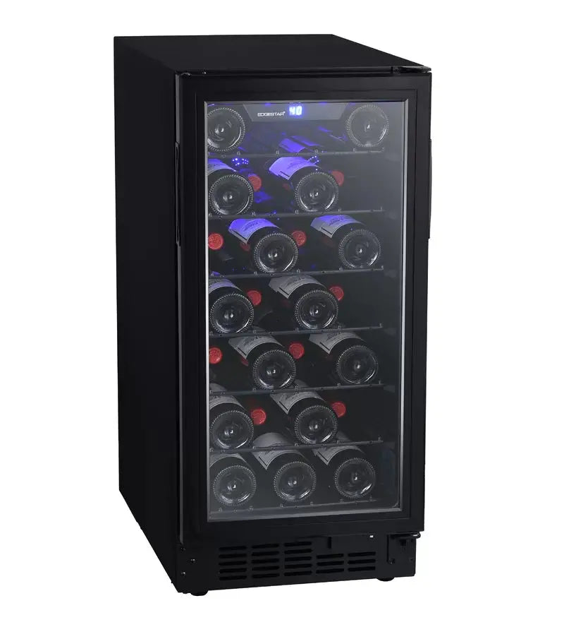 Edgestar 15'' 30 Bottle Single Zone Built-In Wine Refrigerator | Fridge.com