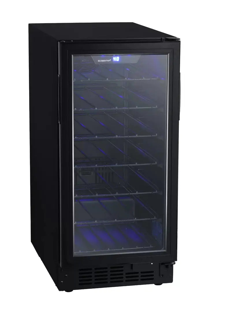 Edgestar 15'' 30 Bottle Single Zone Built-In Wine Refrigerator | Fridge.com