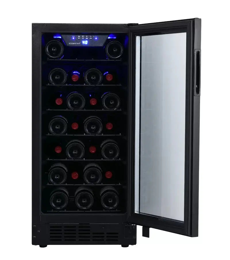 Edgestar 15'' 30 Bottle Single Zone Built-In Wine Refrigerator | Fridge.com