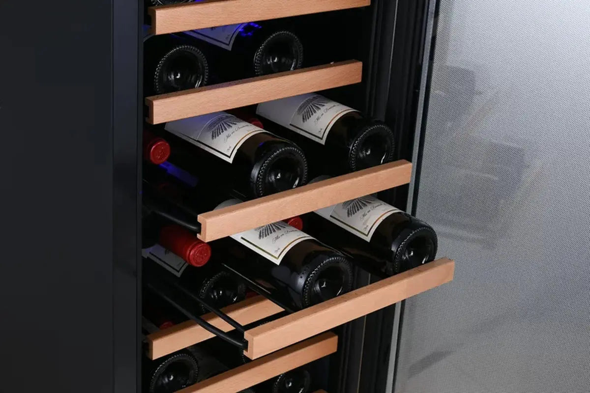 Edgestar 15'' 30 Bottle Single Zone Built-In Wine Refrigerator | Fridge.com