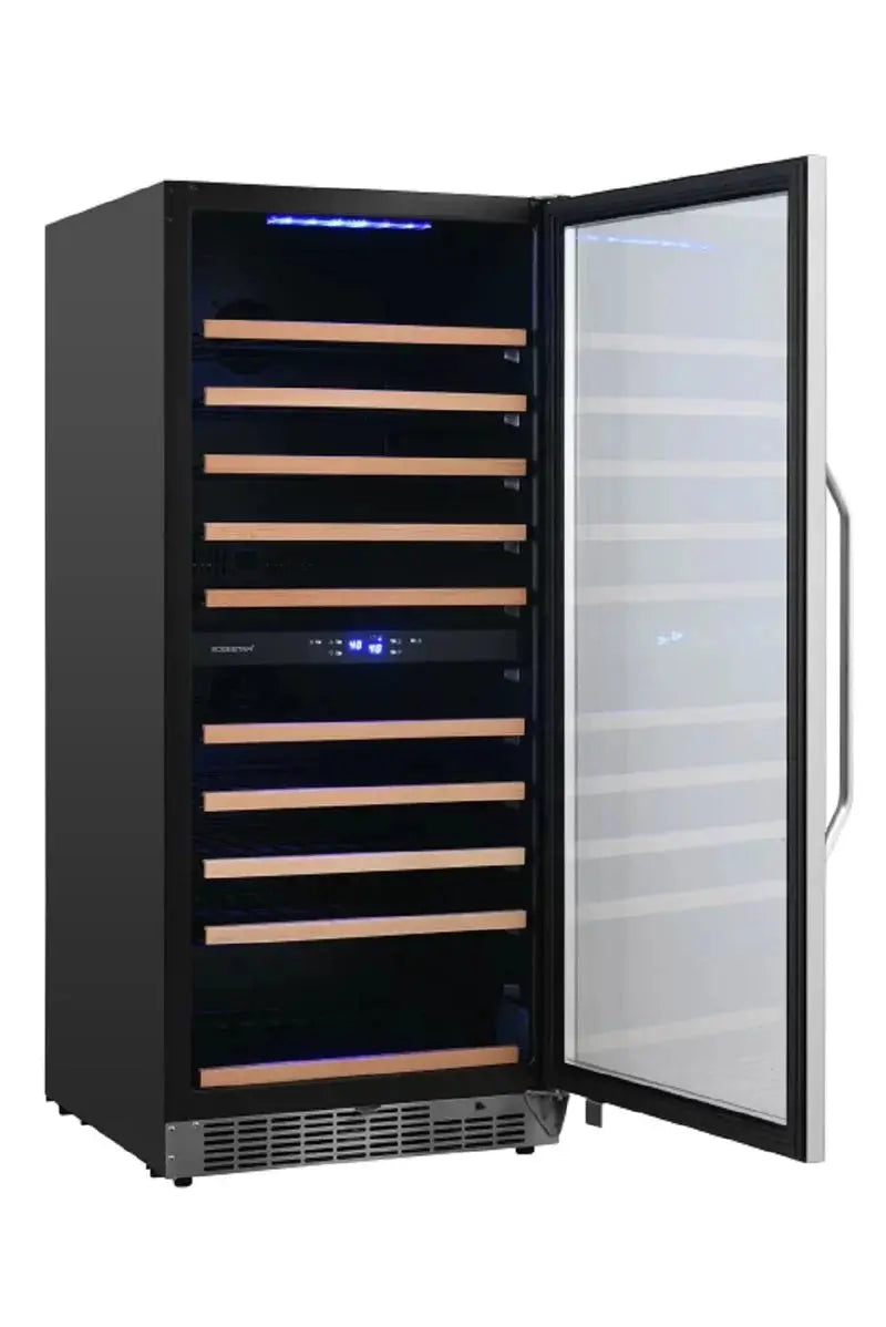 Edgestar 23.44'' 101 Bottle Dual Zone Wine Refrigerator | Fridge.com