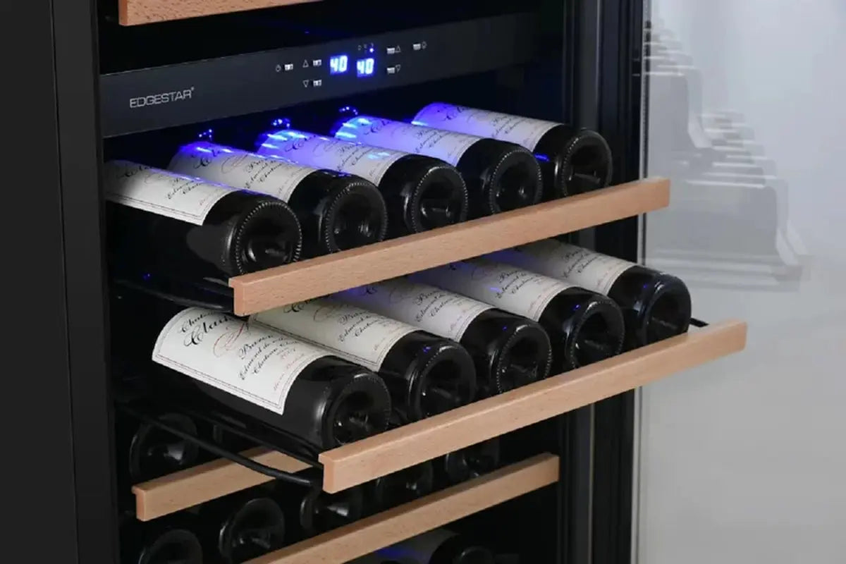 Edgestar 23.44'' 101 Bottle Dual Zone Wine Refrigerator | Fridge.com