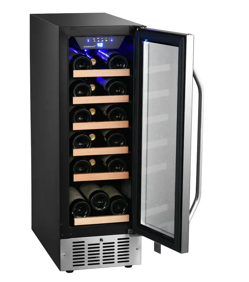 Edgestar 24.25'' 18 Bottle Single Zone Built-In Wine Refrigerator | Fridge.com