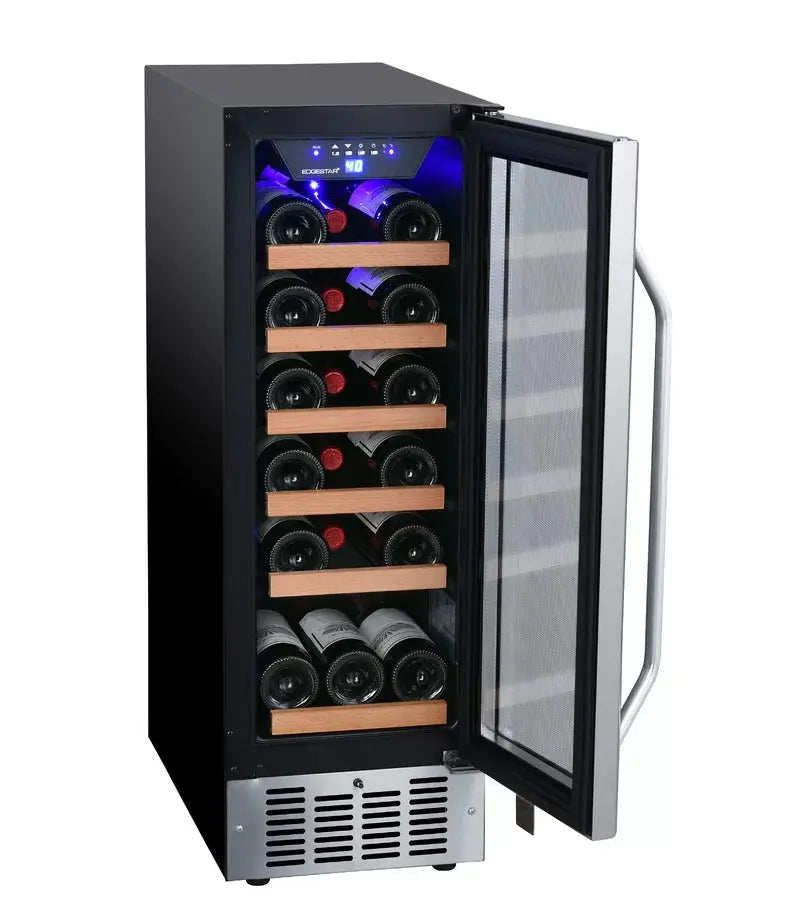 Edgestar 24.25'' 18 Bottle Single Zone Built-In Wine Refrigerator | Fridge.com