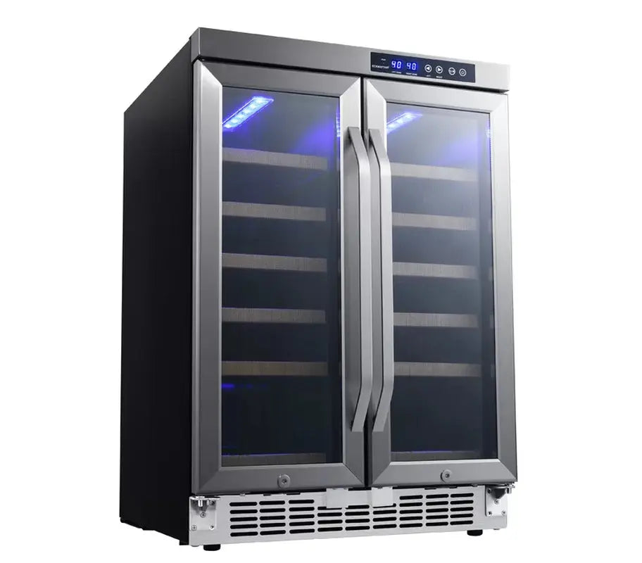 Edgestar 24.5'' 36 Bottle Dual Zone Built-In Wine Refrigerator | Fridge.com