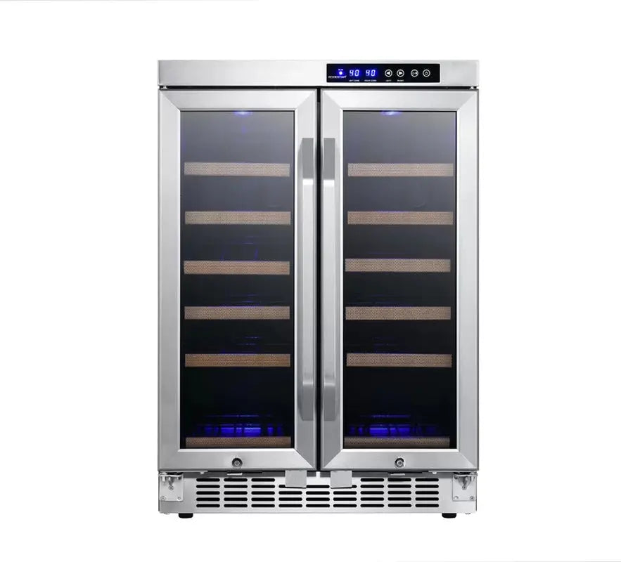 Edgestar 24.5'' 36 Bottle Dual Zone Built-In Wine Refrigerator | Fridge.com