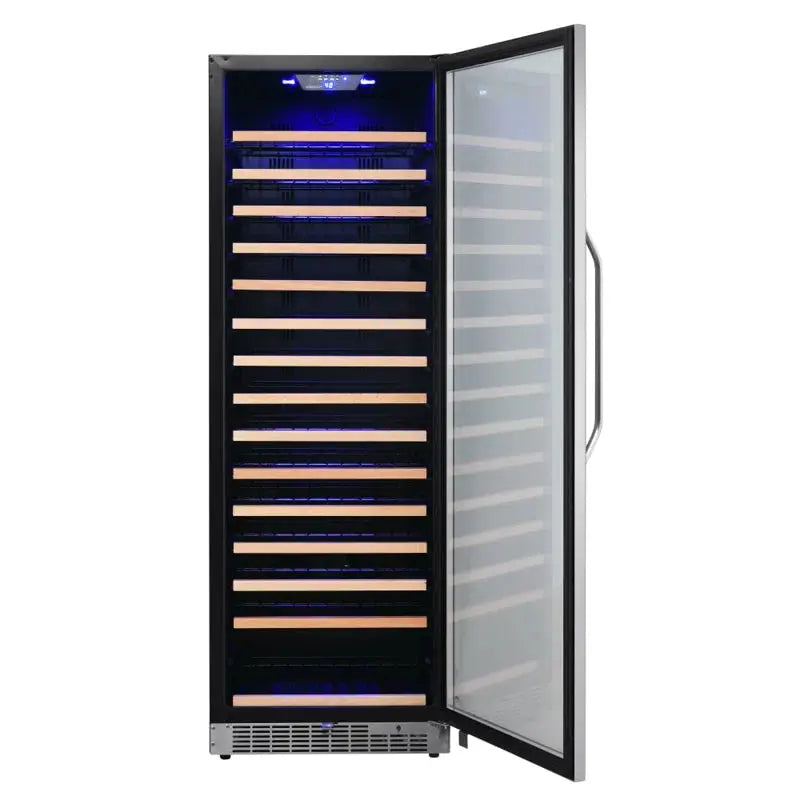 Edgestar 28.44'' 166 Bottle Single Zone Built-In Wine Refrigerator | Fridge.com