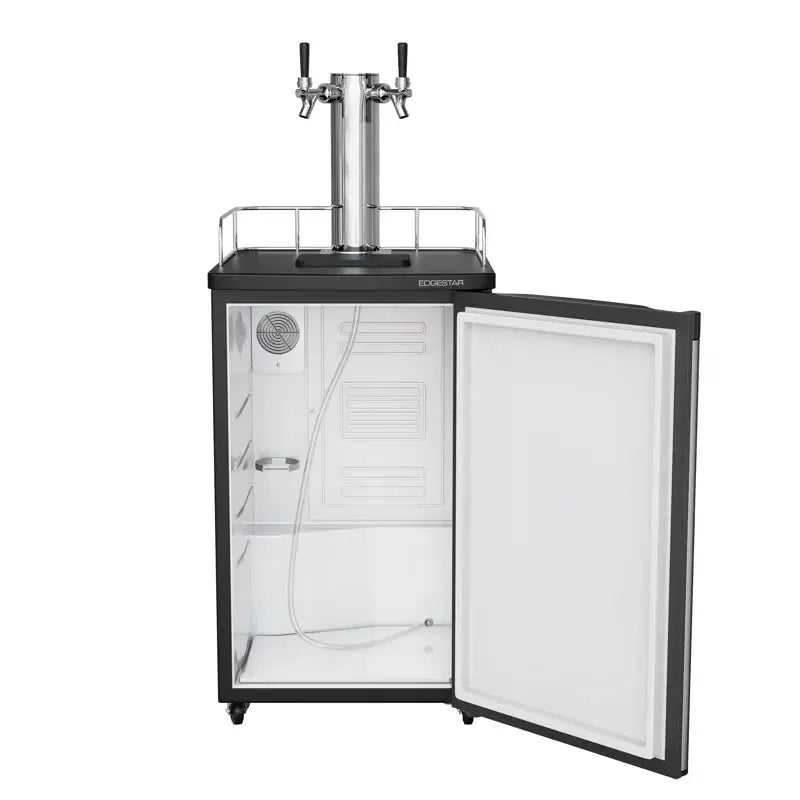 Edgestar 4.9 Cubic Feet Dual Tap Freestanding Kegerator with Adjustable Temperature | Fridge.com