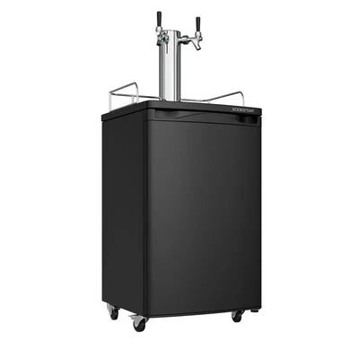 Edgestar 4.9 Cubic Feet Dual Tap Freestanding Kegerator with Adjustable Temperature | Fridge.com