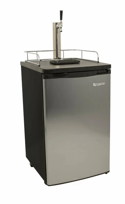 Edgestar 4.9 Cubic Feet Single Tap Freestanding Kegerator with Adjustable Temperature | Fridge.com