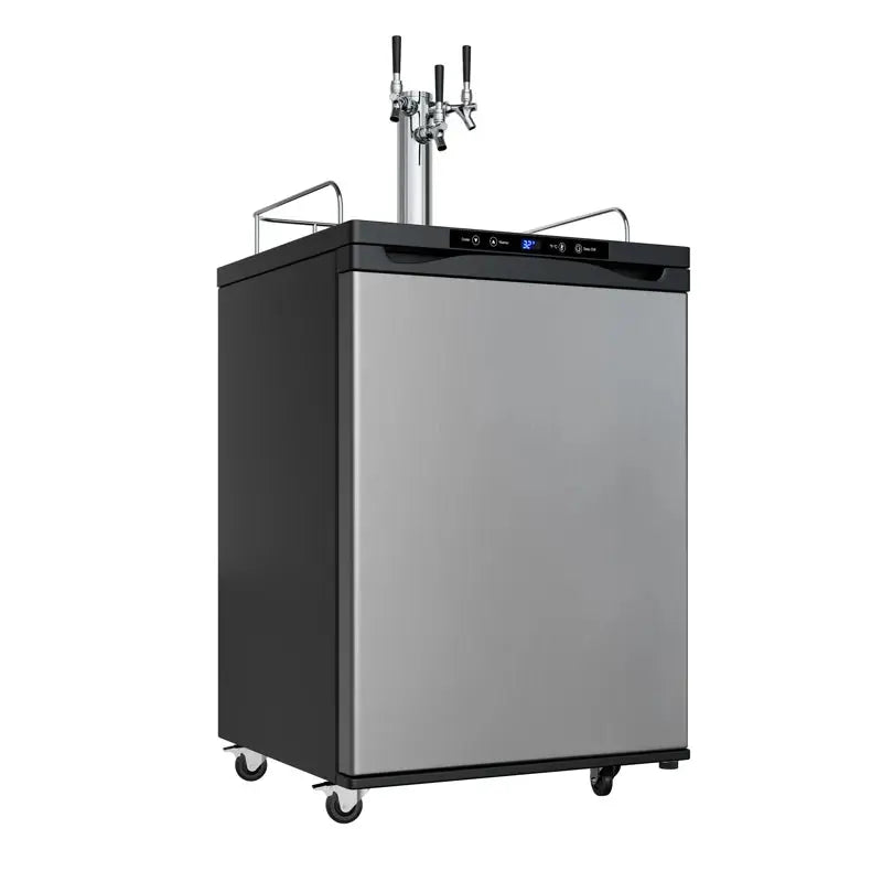 Edgestar 5.6 Cubic Feet Triple Tap Freestanding Kegerator with Adjustable Temperature | Fridge.com