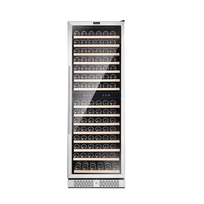 Empava 23.4'' 160 Bottle Dual Zone Wine Refrigerator | Fridge.com