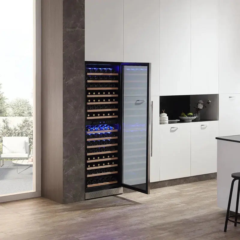 Empava 23.4'' 160 Bottle Dual Zone Wine Refrigerator | Fridge.com