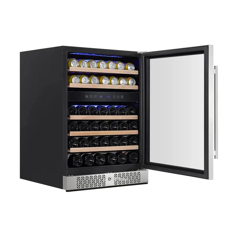 Empava 23.4'' 46 Bottle Dual Zone Wine Refrigerator | Fridge.com