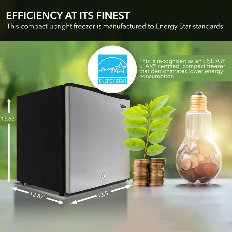 Energy Star 1.1 Cubic Feet Freezer with Adjustable Temperature Controls | Fridge.com