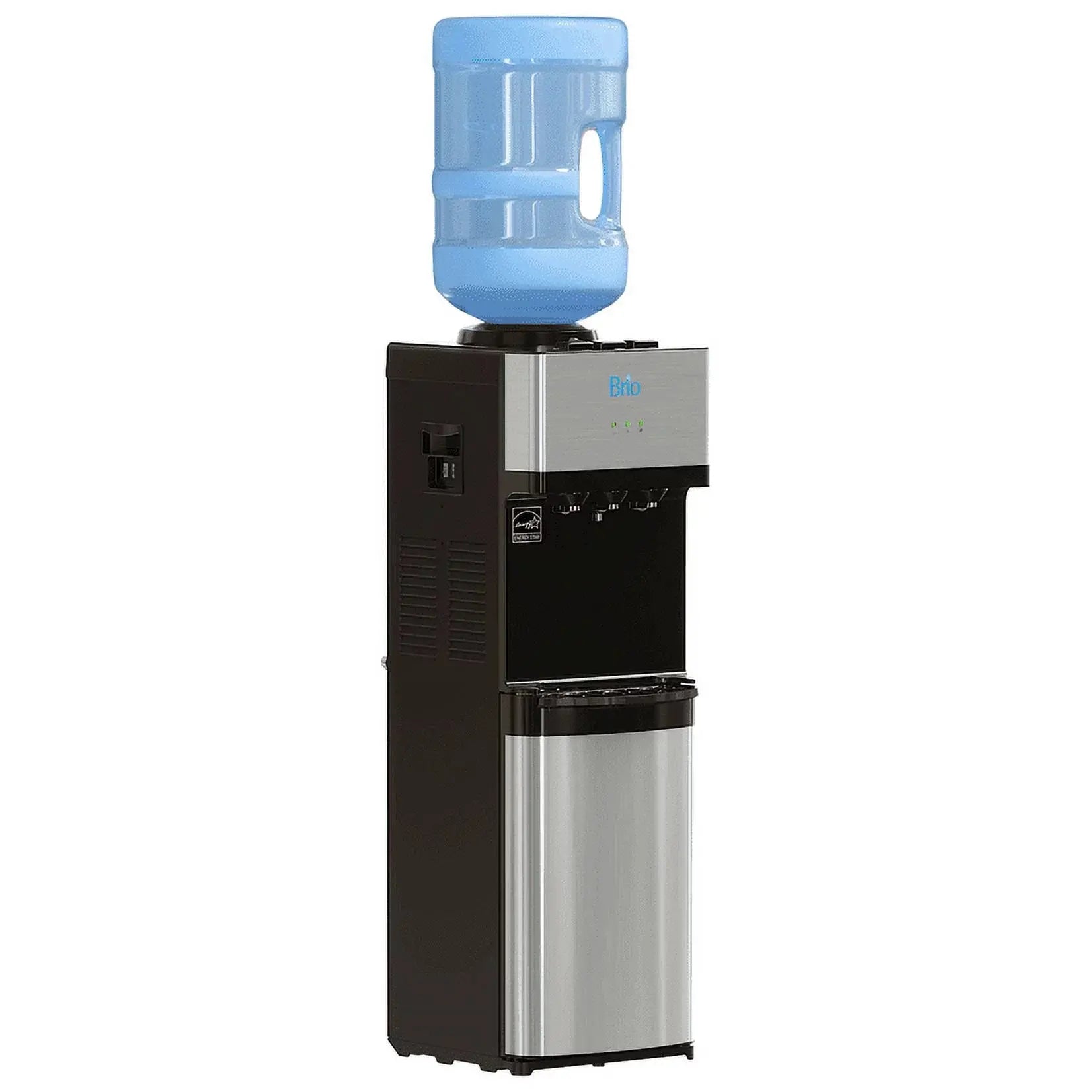 Brio Top Loading Water Cooler Dispenser - Hot and Cold Water, Child Safety Lock, Holds 3/5 Gallon Bottles - Ul/Energy Star Approved | Fridge.com