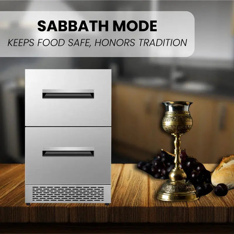 Equator 24" 2 Drawer 2 Zone Convertible Refrigerator-Freezer 5Cf Sabbath Mode | Fridge.com