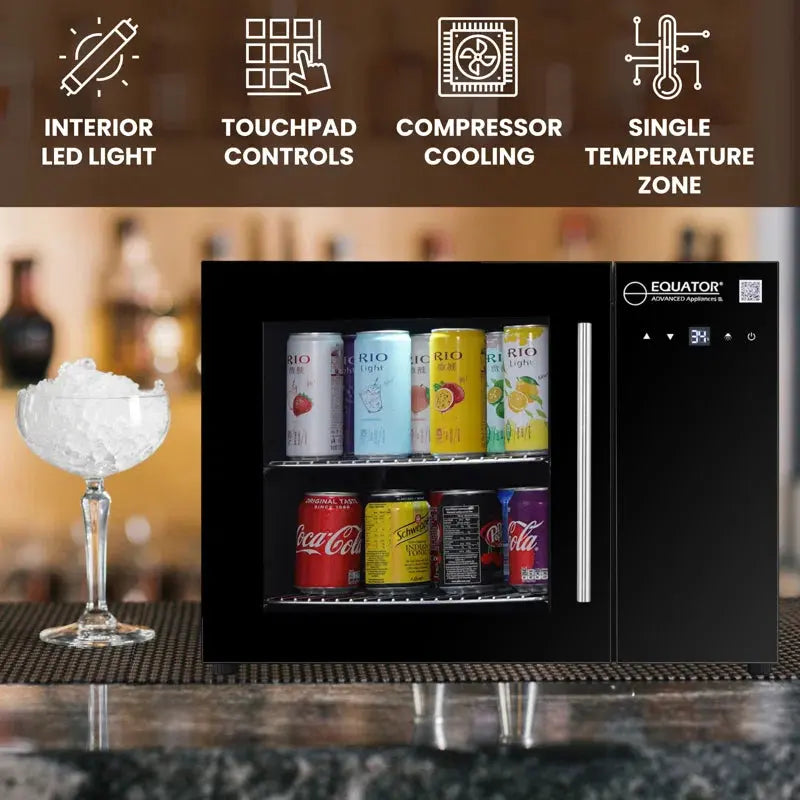 Equator 25In COUNTERTOP Beverage Refrigerator 40 Cans Touch Control 110V | Fridge.com