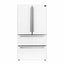 Espresso Moena 36 In. French Door Refrigerator in White, 19.2 Cu.Ft | Fridge.com