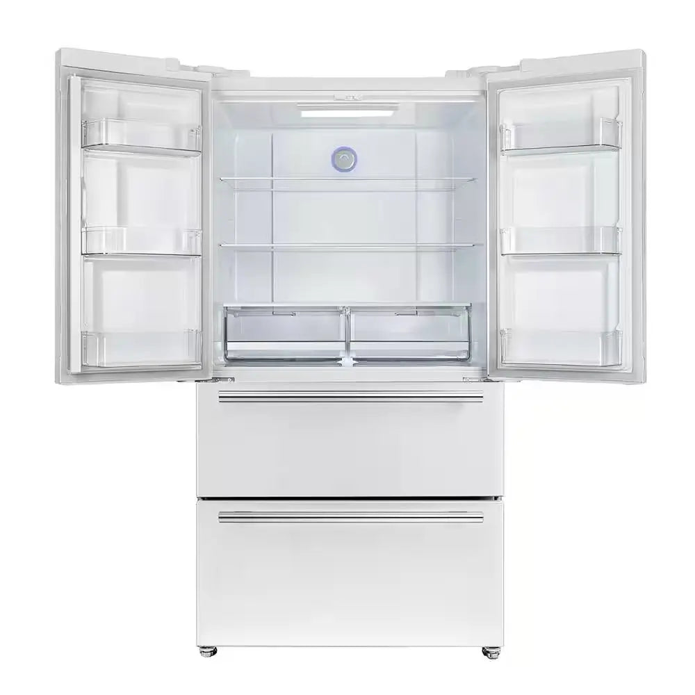 Espresso Moena 36 In. French Door Refrigerator in White, 19.2 Cu.Ft | Fridge.com