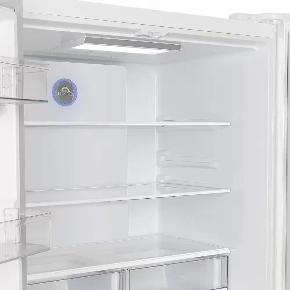 Espresso Moena 36 In. French Door Refrigerator in White, 19.2 Cu.Ft | Fridge.com