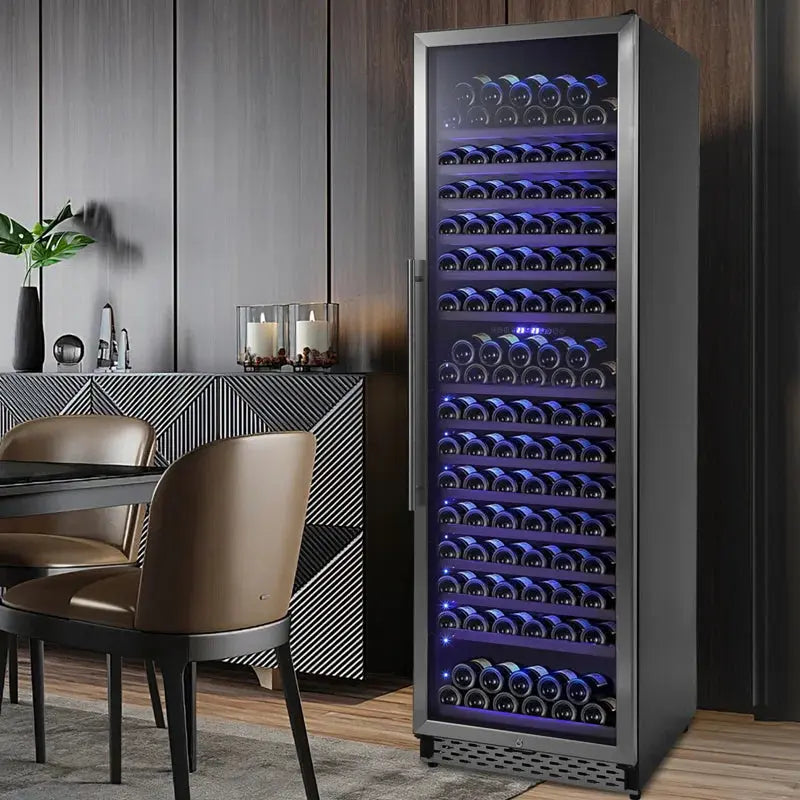 Euker 23" 187 Bottle Dual Zone Wine Refrigerator | Fridge.com