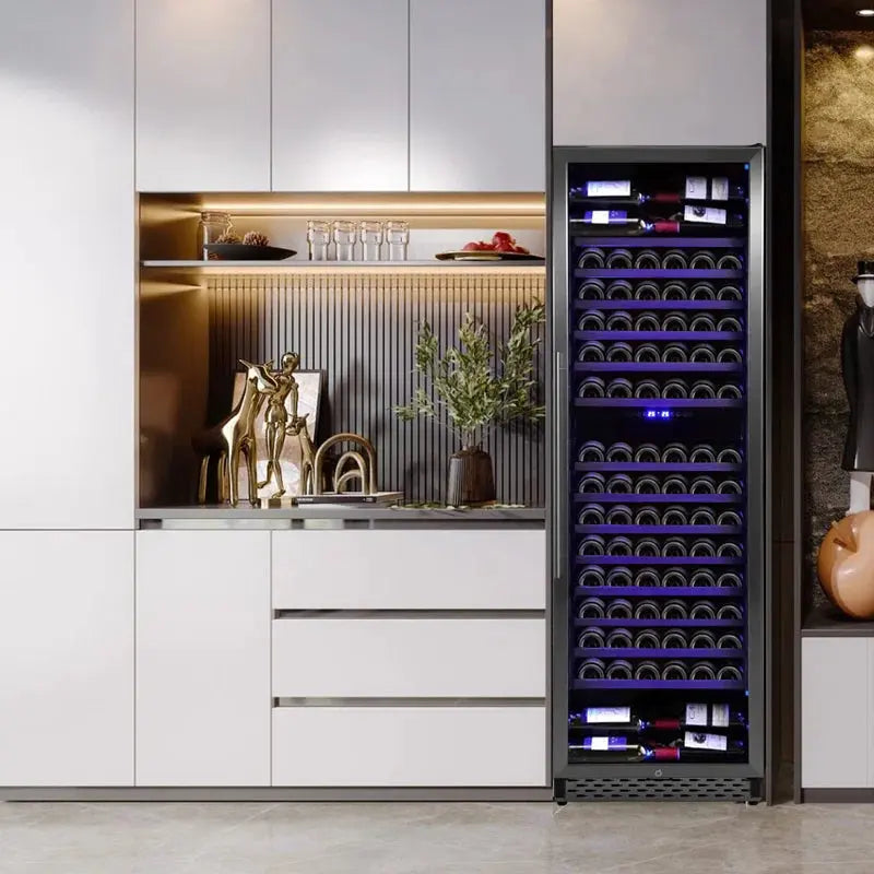 Euker 23" 187 Bottle Dual Zone Wine Refrigerator | Fridge.com