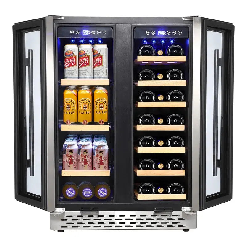 Euker 23" 40 Bottle or 55 Can Dual Zone Wine & Beverage Refrigerator | Fridge.com