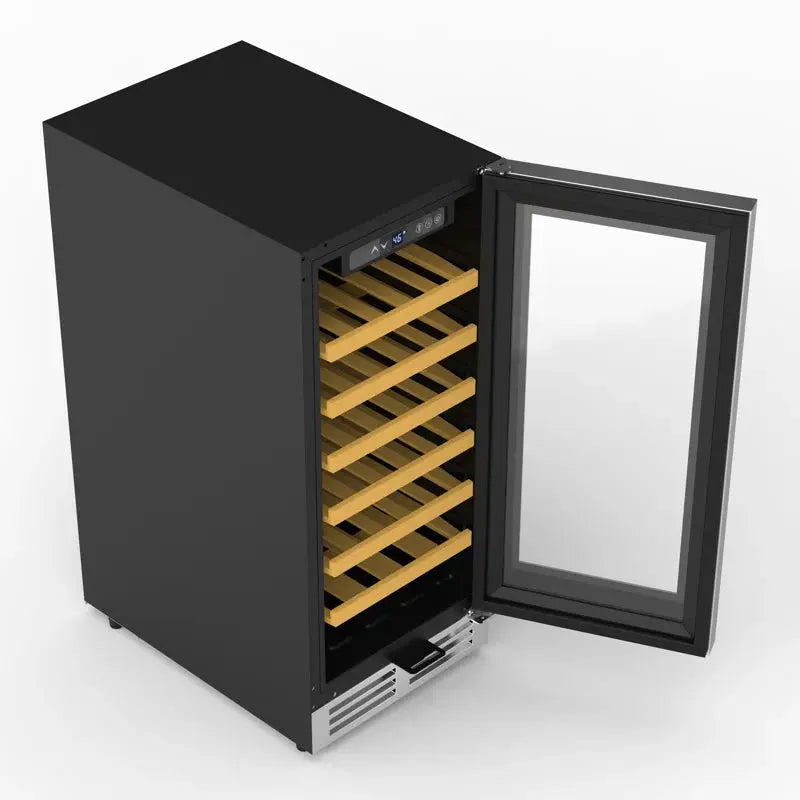 FC Design 14.9'' 33 Bottle Single Zone Freestanding Wine Refrigerator | Fridge.com