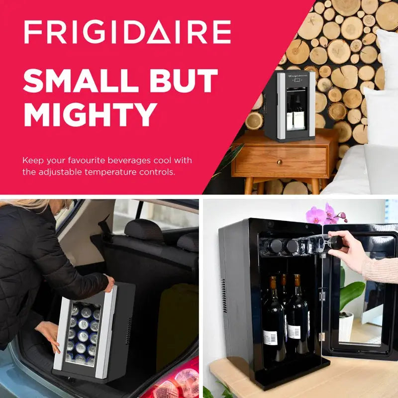 FRIGIDAIRE 18 Can or 4 Wine Bottle Retro Beverage Fridge, Temperature Control, Thermoelectric | Fridge.com