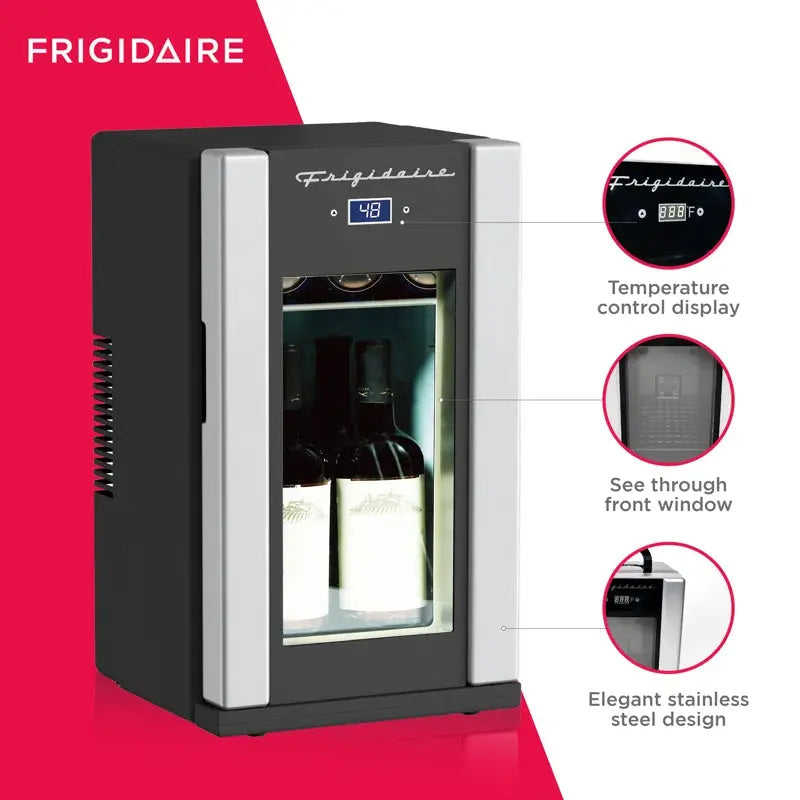 FRIGIDAIRE 18 Can or 4 Wine Bottle Retro Beverage Fridge, Temperature Control, Thermoelectric | Fridge.com