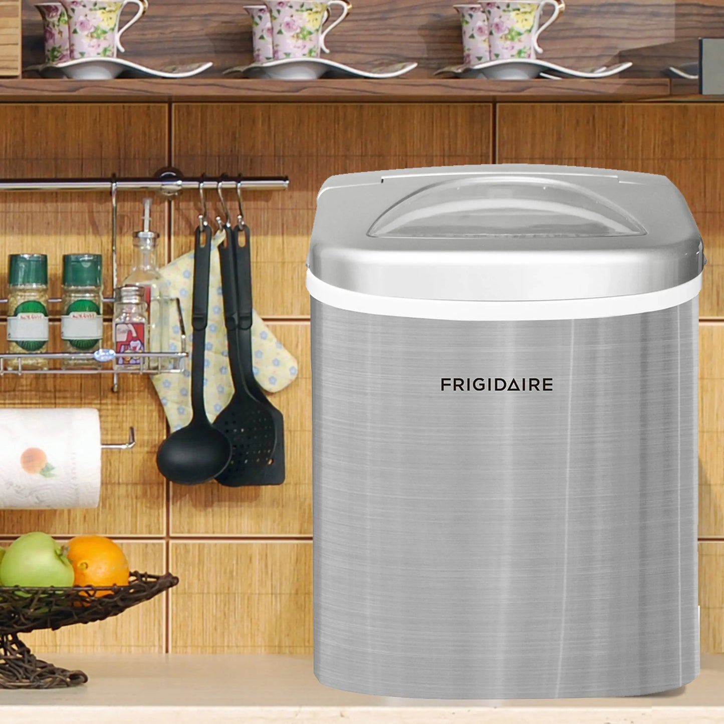 FRIGIDAIRE 26 Ib Stainless-Steel Counter Top Ice Maker - Stainless-Steel | Fridge.com