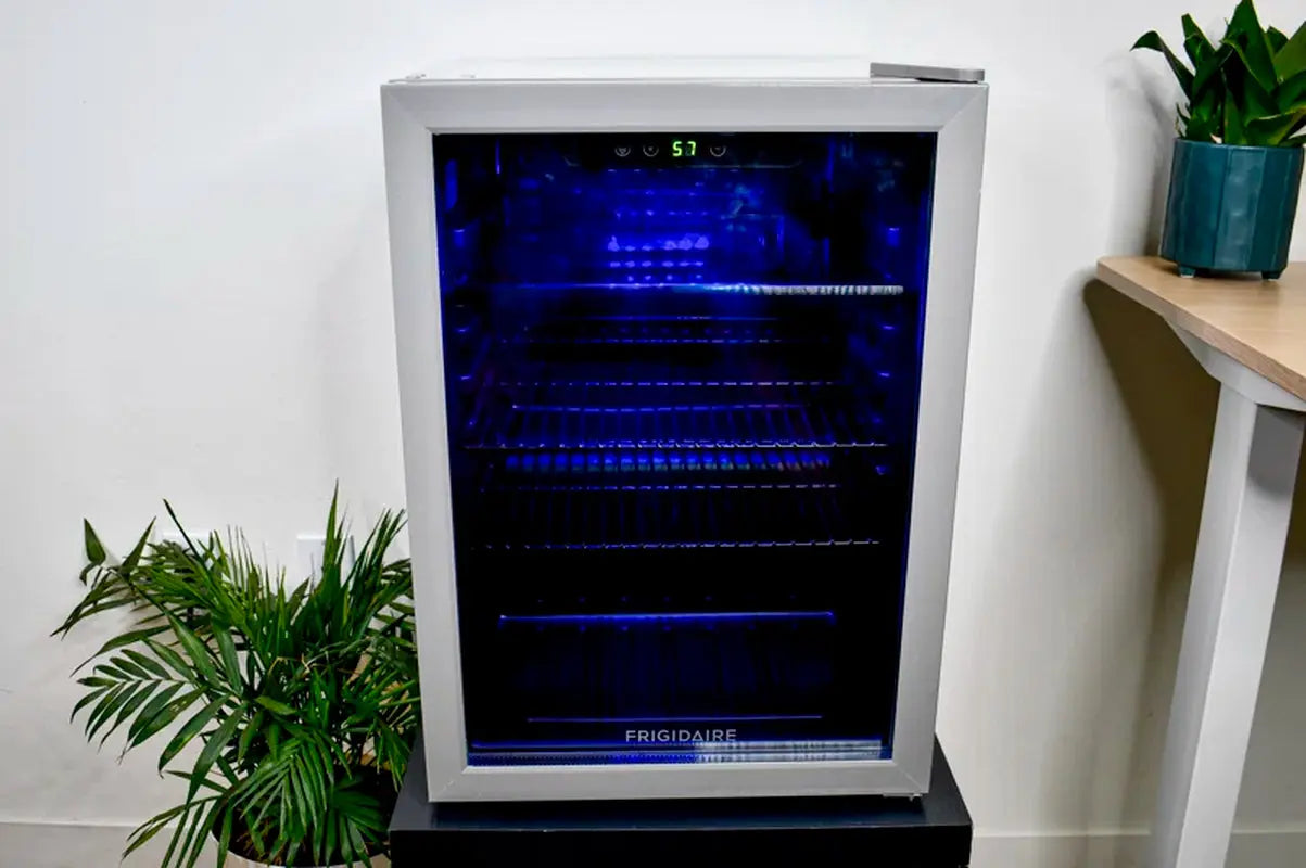 FRIGIDAIRE Beverage Refrigerator, Compact Mini Fridge with Digital Temperature Control, Fits 88 Cans | Fridge.com