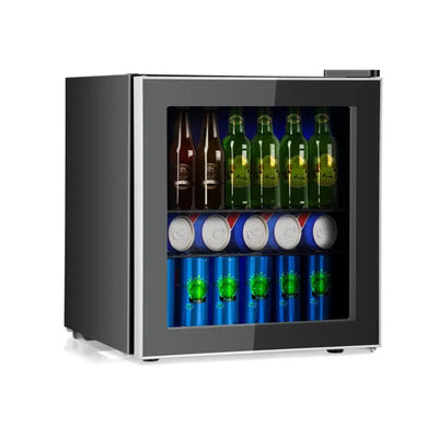 Forclover 1.6 Cubic Feet Cu. Ft. Countertop Mini Fridge with Glass Door | Fridge.com