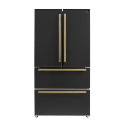 Forno Moena 36" 19.2 Cubic Feet Energy Star Smudge-Resistant French Door Refrigerator | Fridge.com