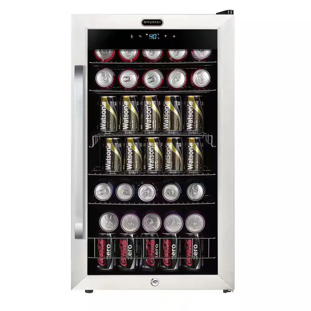 Freestanding 19 In. 121 (12 Oz.) Can Cooler with Digital Control and Internal Fan | Fridge.com