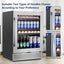 24 In. 190 (12 Oz.) Can Seamless Single Zone Built-In/Freestanding Beverage Cooler with Childproof Lock, Stainless Steel | Fridge.com