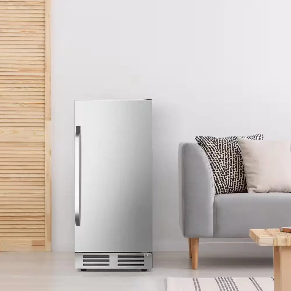 15 In. 127 Can (12 Oz.) Built-In/Freestanding Door Beverage Cooler in Stainless Steel | Fridge.com