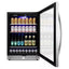 23.42 In. Single Zone 190 Can Beverage Cooler Refrigerator Built-In/Freestanding Silver Stainless Steel | Fridge.com