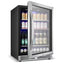 23.42 In. Single Zone 190 Can Beverage Cooler Refrigerator Built-In/Freestanding Silver Stainless Steel | Fridge.com