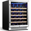 48 In. Double Zone Cellar Cooling Unit 104-Bottles Built- In/Freestanding Wine Cooler Side-By-Side Refrigerator in Black | Fridge.com