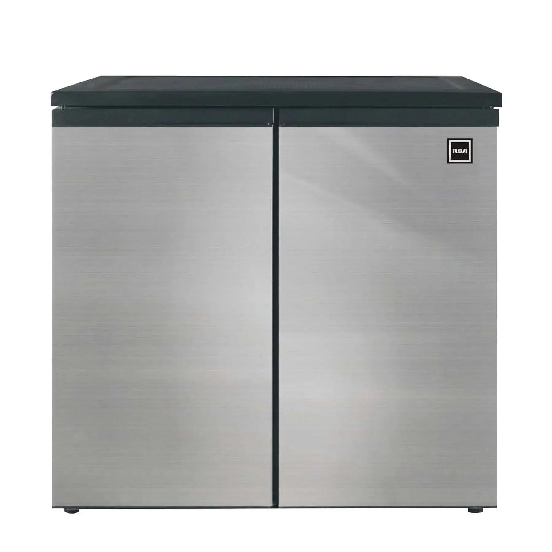 RCA 5.5 Cu. Ft. Side by Side 2 Door Refrigerator/Freezer RFR551, Stainless Steel | Fridge.com