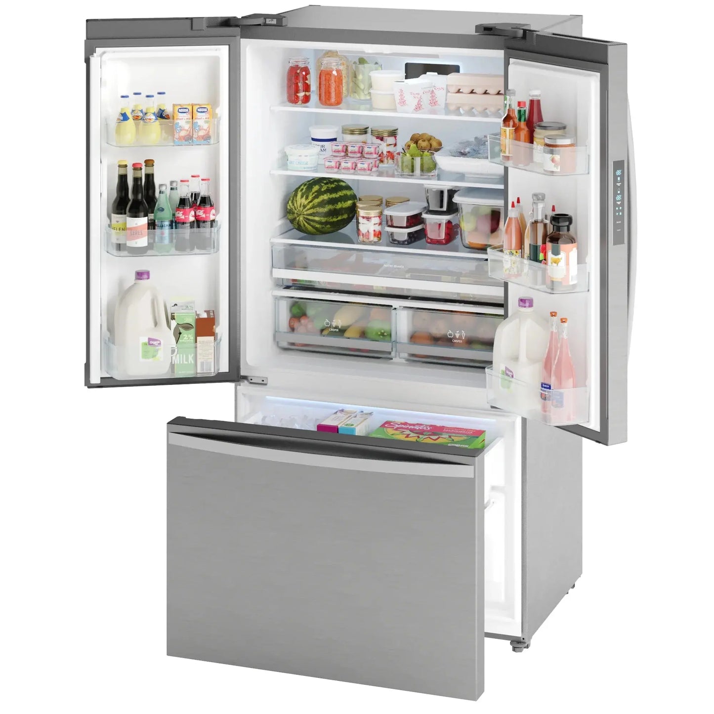 Kenmore 20.3 Cu. Ft. Counter-Depth ENERGY STAR® Stainless Steel Refrigerator/Freezer W/French Doors | Fridge.com