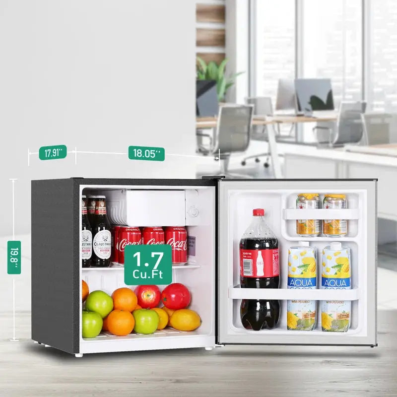 Frestec 1.7 Cubic Feet Portable Freestanding Mini Fridge with Freezer | Fridge.com