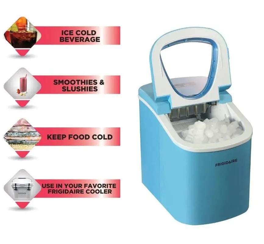 Frigidaire 26Lb. Portable Countertop Ice Maker, Blue, EFIC108 | Fridge.com