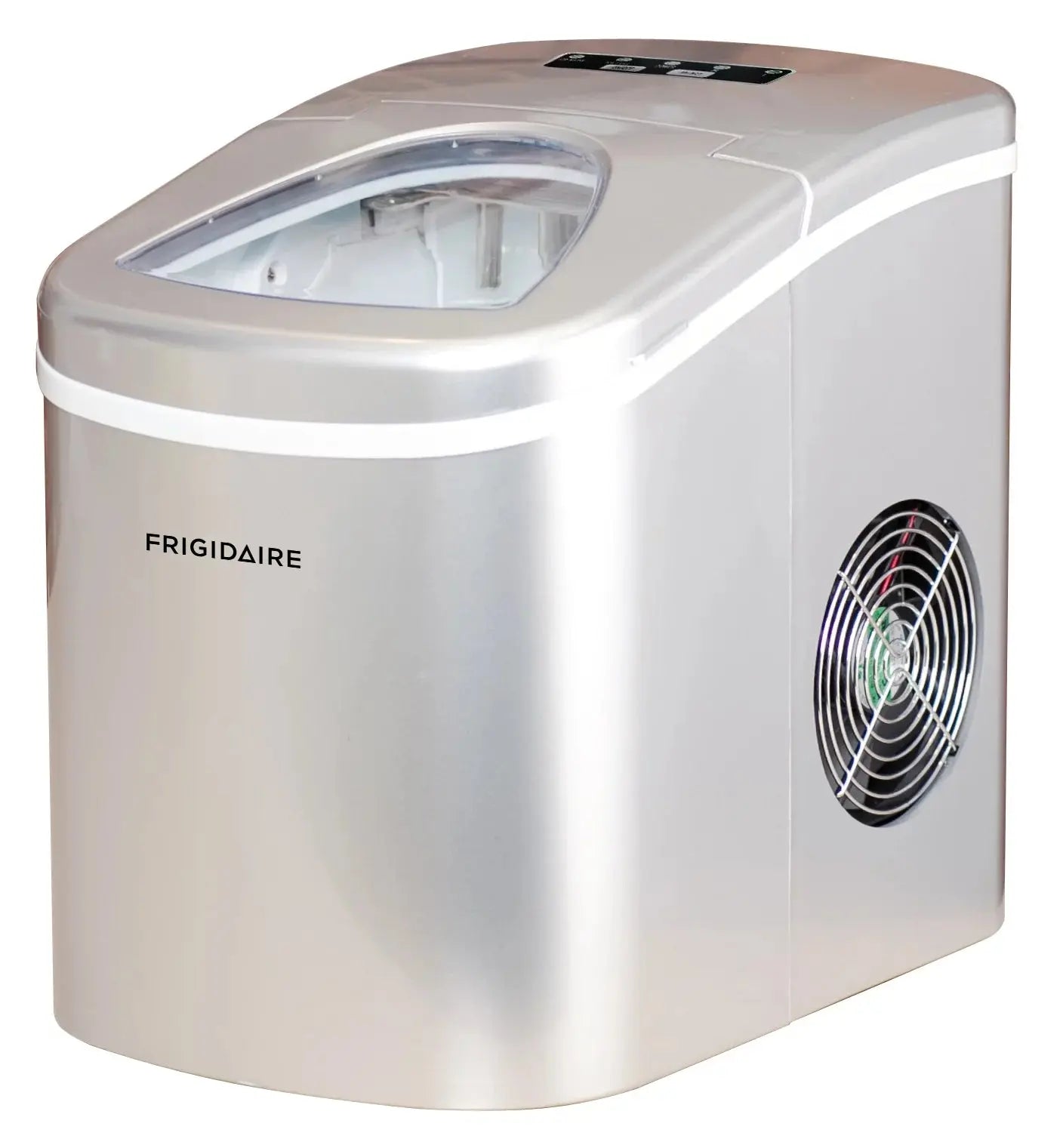 Frigidaire 26Lbs. Portable Countertop Ice Maker (Ice Nuggets)- Silver | Fridge.com